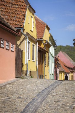 Sighisoara'nın eski mimarisi 