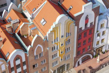 Elblag'ın havadan görünümü 