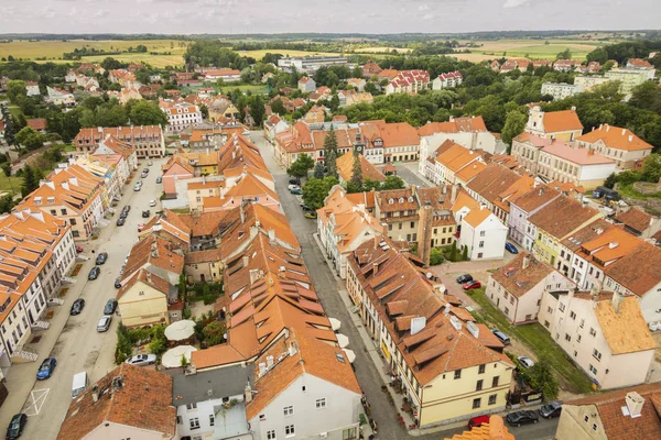 Panorama powietrza Reszel — Zdjęcie stockowe