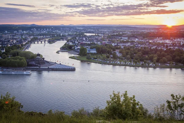 Panorama van Koblenz — Stockfoto