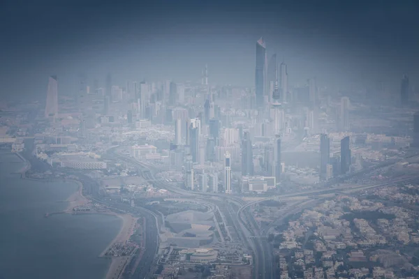 Panorama aereo di Kuwait City — Foto Stock