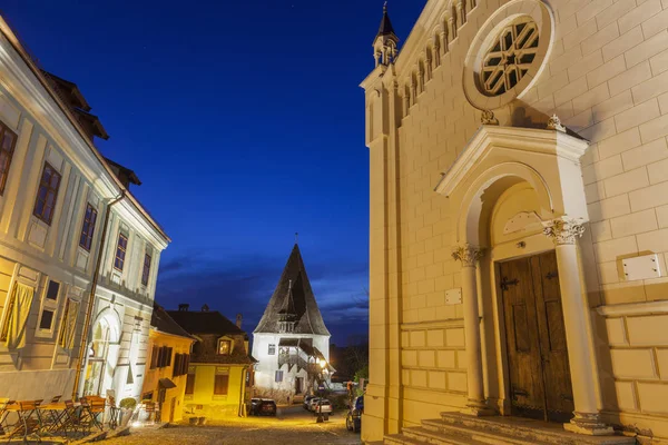 La Torre del calzolaio a Sighisoara — Foto Stock