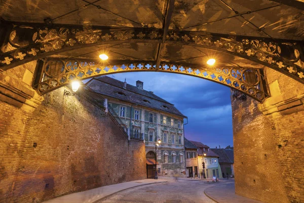 Pont des menteurs à Sibiu — Photo