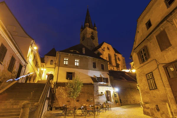 Catedral Evangélica de Santa María en Sibiu — Foto de Stock