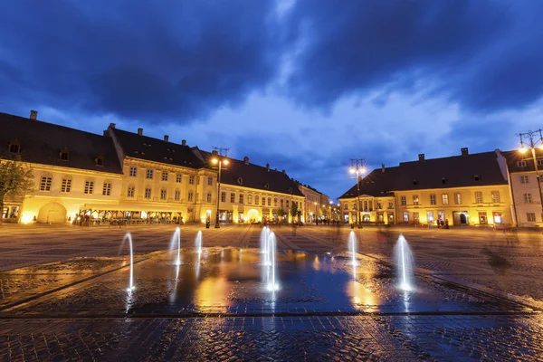 A Grande Praça em Sibiu — Fotografia de Stock