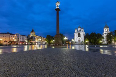 Victory Square in Kaliningrad   clipart