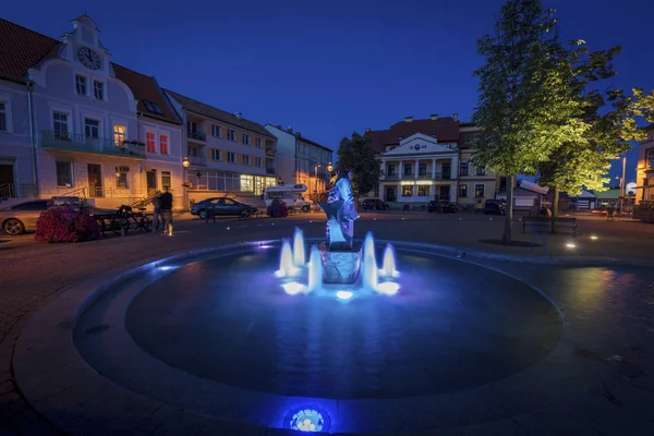 Hauptplatz in Mikolajki — Stockfoto