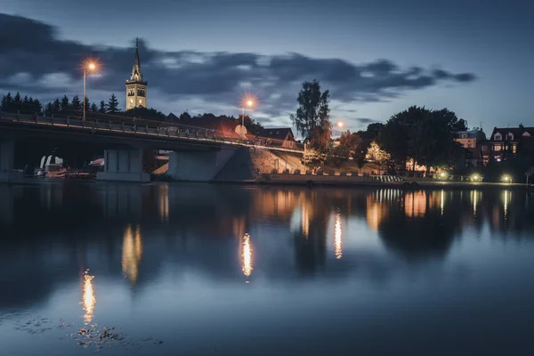 Mikolajki panorámája — Stock Fotó