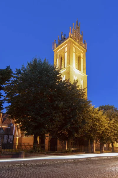 Church of Saint Adalbert i Mragowo — Stockfoto