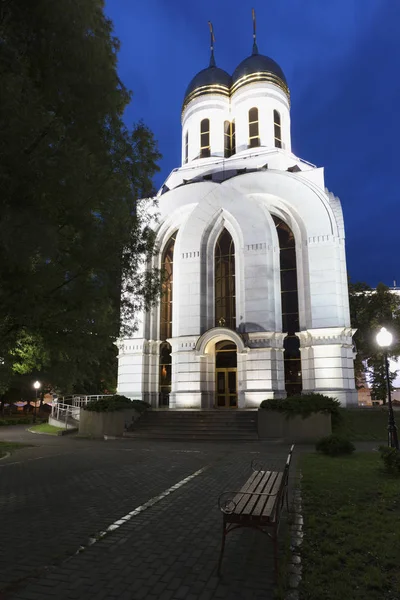 Peter og Fevronia kirke på Seiersplassen i Kaliningrad – stockfoto