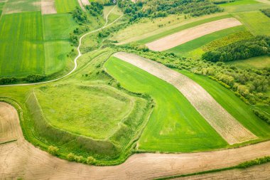 Grodzisko Stradow. Stradow, Holy Cross, Polonya.