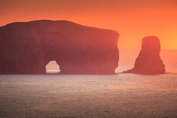 Perce Rock Gaspesie Gaspesie Quebec Canada — Stock Photo, Image