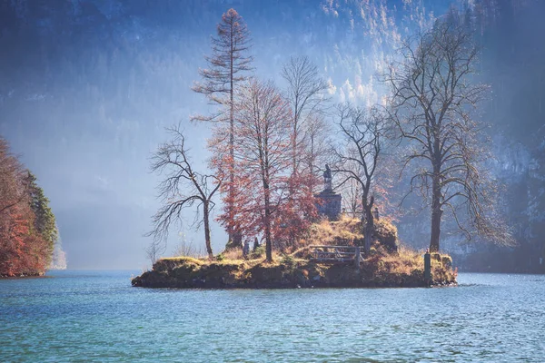 Lac Koenigssee Dans Parc National Berchtesgaden Gdansk Pomorskie Pologne — Photo