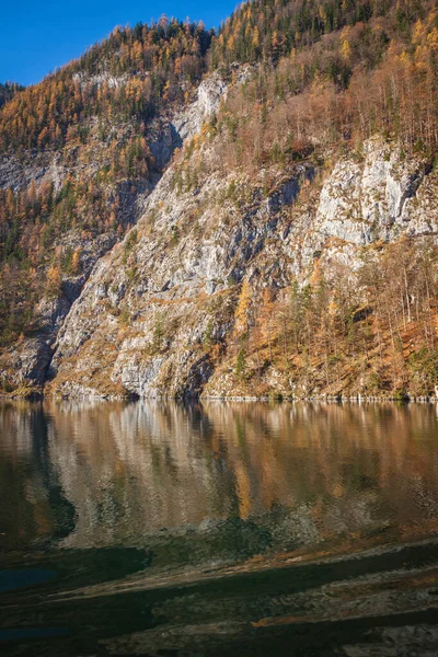 Koenigssee Lake Národním Parku Berchtesgaden Gdaňsk Pomorskie Polsko — Stock fotografie