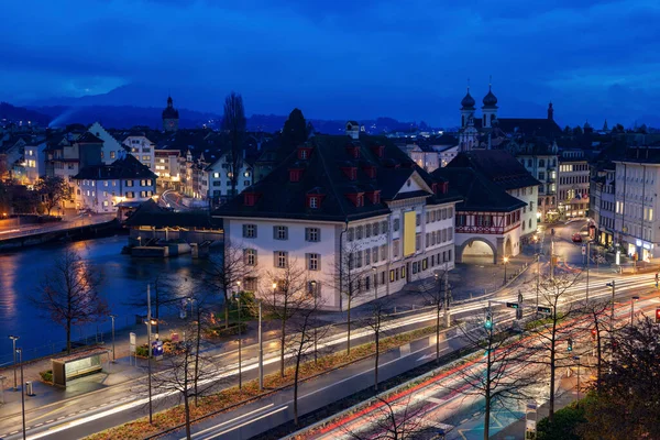 Panorama Lucerna Lucerna Suíça — Fotografia de Stock