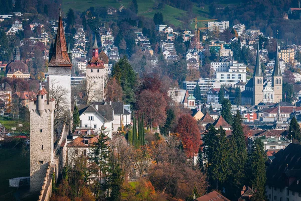 Panorama Dari Lucerne Lucerne Swiss — Stok Foto