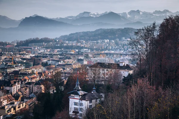 Luzerner Panorama Luzern Schweiz — Stockfoto