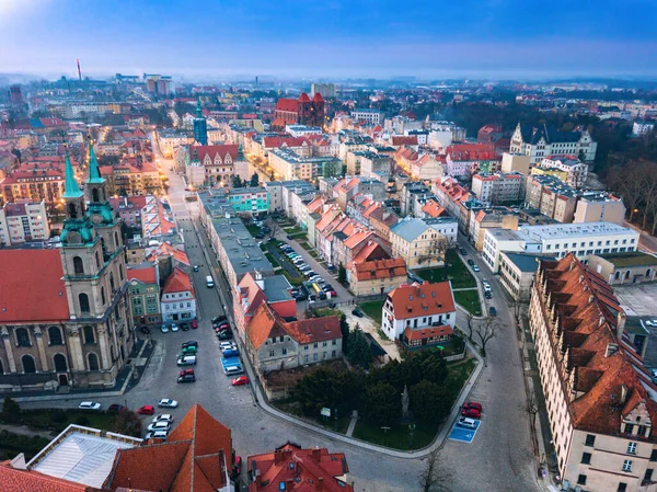 Панорама Бжега Бжеґ Ополе Польща — стокове фото
