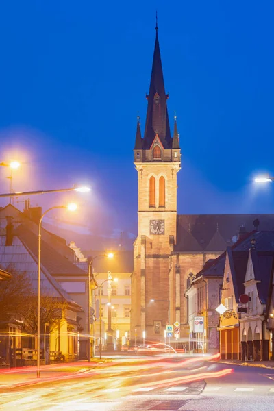 Церква Святого Лаврентія Врхлаві Vrchlabi Hradec Kralove Чехія — стокове фото