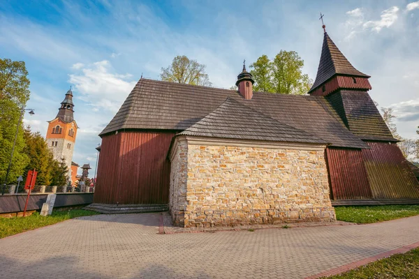 Ξύλινη Εκκλησία Στη Μπιάλκα Τατρζάνσκα Bialka Tatrzanska Lesser Poland Πολωνία — Φωτογραφία Αρχείου