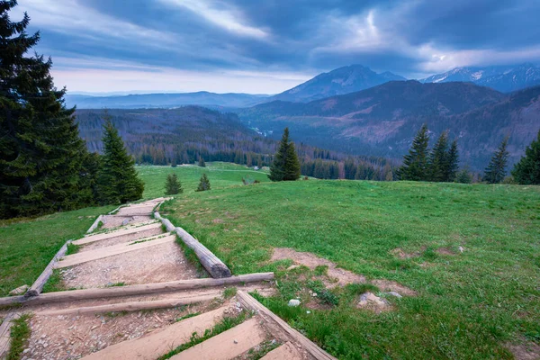 Parco Nazionale Dei Monti Tatra Dal Sentiero Gesia Szyja Zakopane — Foto Stock