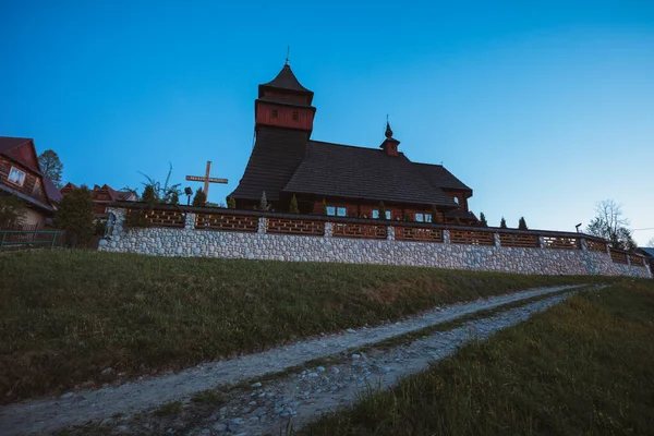 Igreja Madeira Brzegi Zakopane Polônia Menor Polônia — Fotografia de Stock