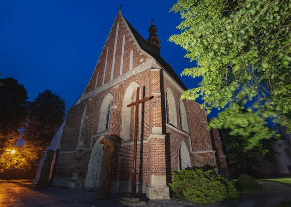 Kerk Szydlow Szydlow Heilig Kruis Polen — Stockfoto