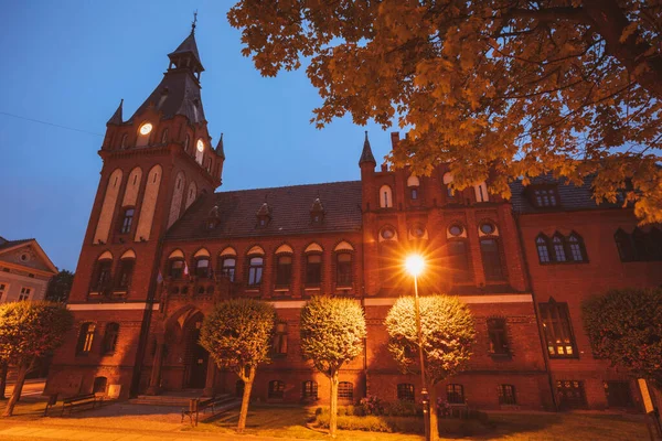 Het Stadhuis Van Lebork Lebork Pommeren Polen — Stockfoto