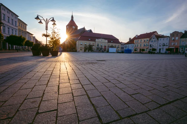 Rynek Główny Darlowo Darlowo Pomorze Zachodnie Polska — Zdjęcie stockowe