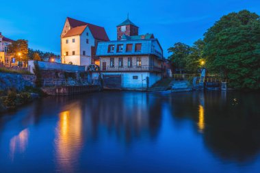 Darlowo 'daki Pomeranya Dük Şatosu. Darlowo, Batı Pomerania, Polonya.
