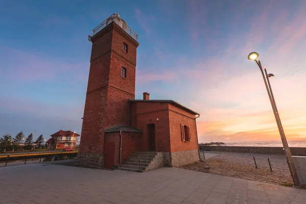 Farol Darlowek Darlowek Pomerânia Ocidental Polónia — Fotografia de Stock