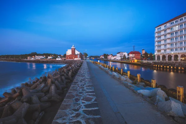 Faro Darlowek Darlowek Pomerania Occidentale Polonia — Foto Stock