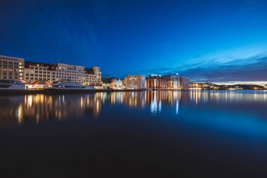 Bergen 'in mimarisi. Bergen, Batı Norveç, Norveç.