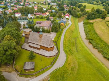 Haczow 'daki Kutsal Meryem Kilisesi' nin varsayımı. Haczow, Subcarpathia, Polonya.