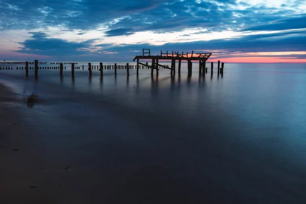 Barche Pesca Sulla Spiaggia Uniescie Uniescie Pomerania Occidentale Polonia — Foto Stock