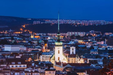 Eski Brno kasabası. Brno, Güney Moravya, Çek.