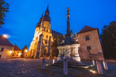 Eski Trnava kasabası. Trnava, Trnava Bölgesi, Slovakya.