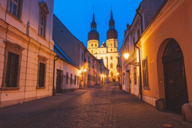 Eski Trnava kasabası. Trnava, Trnava Bölgesi, Slovakya.