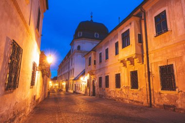 Eski Trnava kasabası. Trnava, Trnava Bölgesi, Slovakya.
