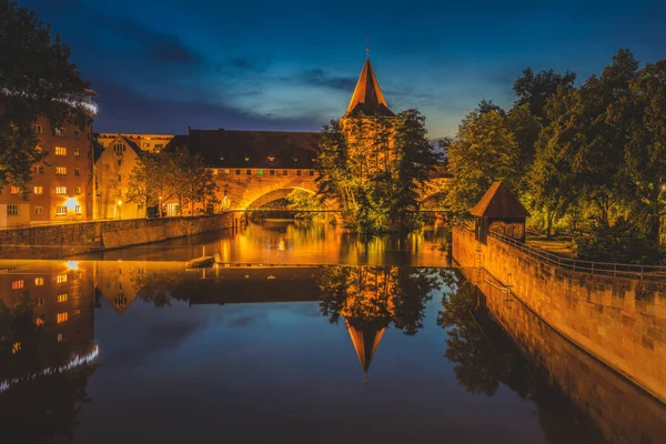 Città Vecchia Norimberga Norimberga Baviera Germania — Foto Stock