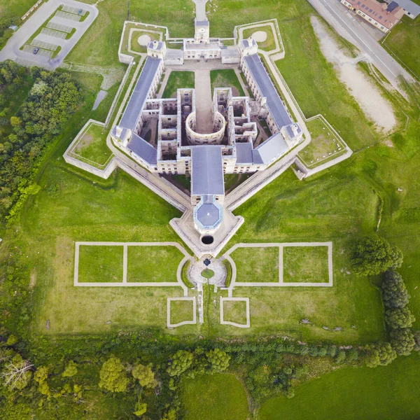 Krzyztopor Slott Vid Solnedgången Ujazd Heliga Korset Polen — Stockfoto