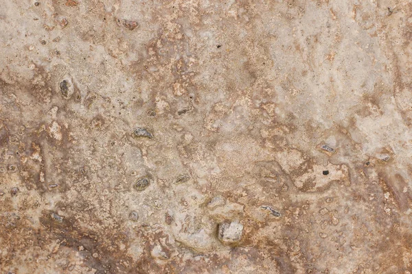 Textura Bege Uma Antiga Parede Concreto Com Arranhões Rachaduras — Fotografia de Stock