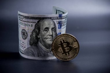 Bitcoin madeni para ve dolar faturaları