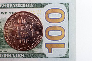 Bitcoin madeni para ve dolar faturaları