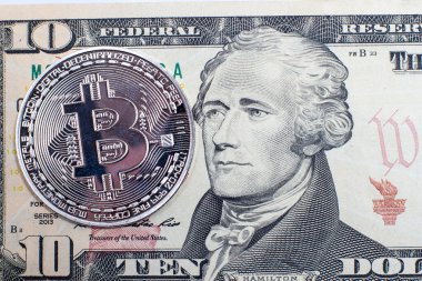 Bitcoin madeni para ve dolar faturaları