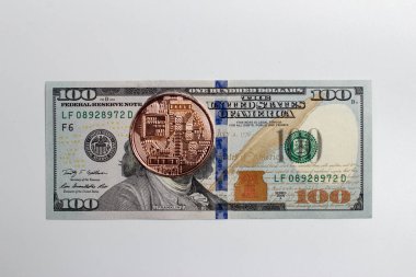 Bitcoin madeni para ve dolar faturaları