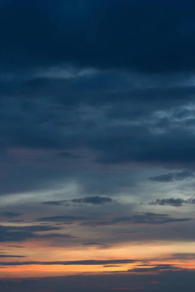 Nuvens Bonitas Pôr Sol — Fotografia de Stock