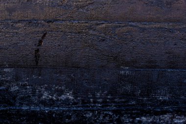 Çizik ve çatlaklarla kaplı siyah reçine duvar dokusu.