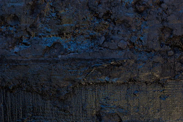 Texture Murale Résine Noire Avec Rayures Fissures — Photo