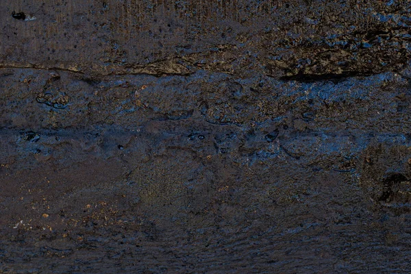 Texture Murale Résine Noire Avec Rayures Fissures — Photo